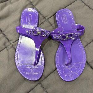 Purple Coach Size 7 sandals